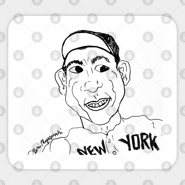 Yogi Berra 1953 Sticker by TheArtQueenOfMichigan 